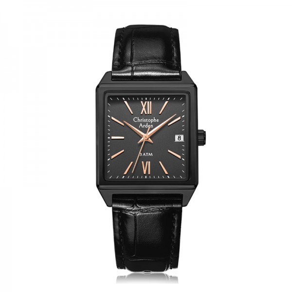 Christophe Arden CA 2003 Black Rosegold Leather Man MDLIPBARG